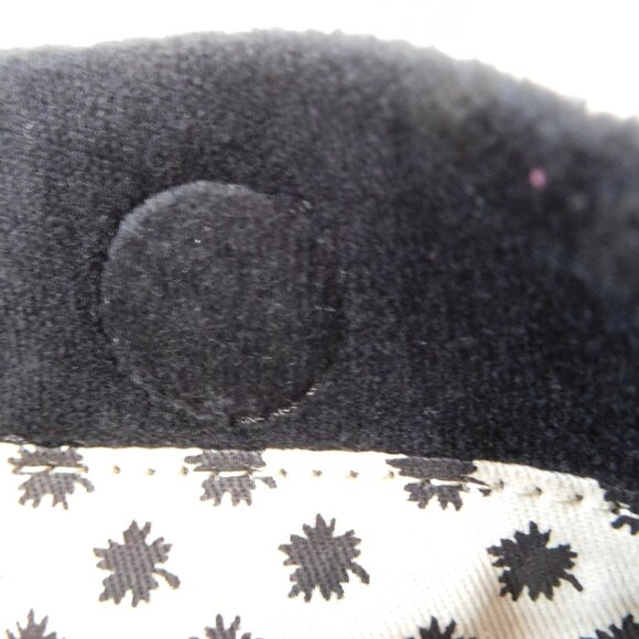 FRANCES VALENTINE ~ BLACK VELOUR POOCH BAG ~ velvet - Picture 15 of 16